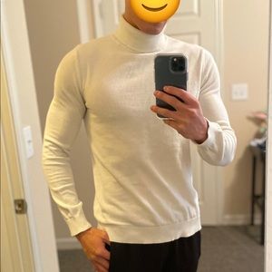 Topman White Turtle Neck Sweater